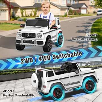 ANPABO 24V 4WD Mercedes-Benz G63 Kids Car with Remote Control
