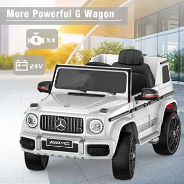 ANPABO 24V 4WD Mercedes-Benz G63 Kids Electric Car