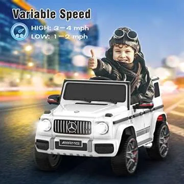 ANPABO 24V 4WD Mercedes-Benz G63 Kids Electric Car