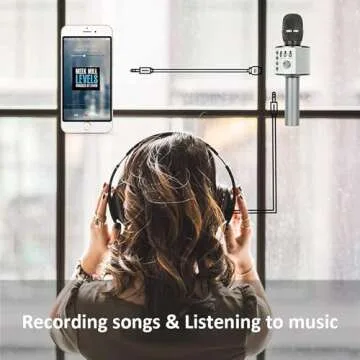 BONAOK Wireless Bluetooth Karaoke Microphone for Ultimate Fun