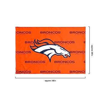 FOCO Denver Broncos NFL Team Color Big Logo Standard 2 Pack Pillowcases