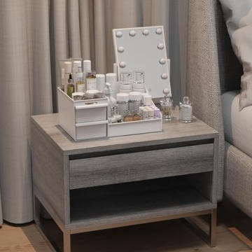 Large Makeup Organizer with Drawers - Multi-Functional Vanity and Countertop Storage for Cosmetics, Skincare, Perfume, Nail Polish, Brushes - Compact Desk and Bathroom Organizer for Women’s Gifts