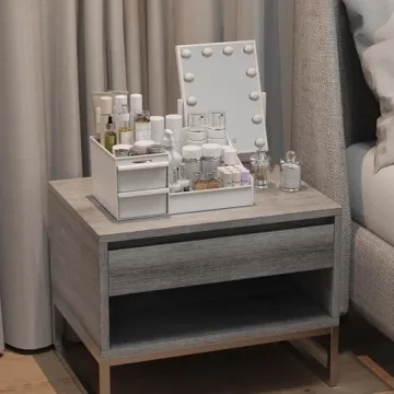 Large Makeup Organizer with Drawers - Multi-Functional Vanity and Countertop Storage for Cosmetics, Skincare, Perfume, Nail Polish, Brushes - Compact Desk and Bathroom Organizer for Women’s Gifts