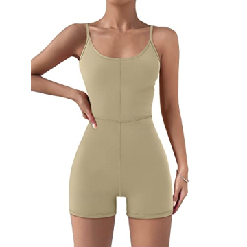 AUTOMET Women's Sexy Unitard Bodysuit Gym Casual Outfit