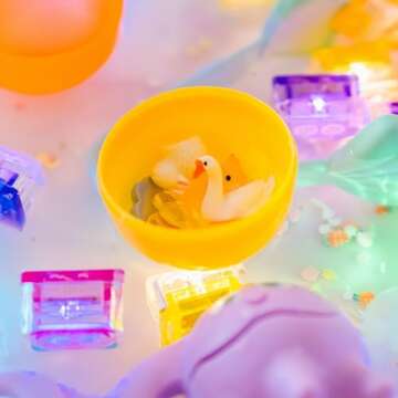 Glo Pals Sensory Play Pack Bundle with Sensory Play Jar, Light-Up Cubes, & Fun Fillers (Barnyard Blast)