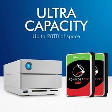 LaCie 2big Dock RAID 20TB External Hard Drive for Creative Use