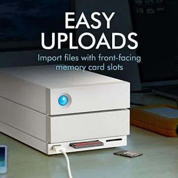 LaCie 2big Dock RAID 20TB External Hard Drive for Creative Use