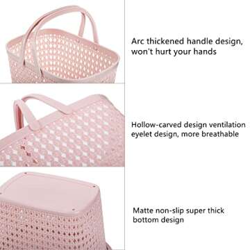 Frcctre 3 Pack Portable Shower Caddy | Multi-Purpose Storage