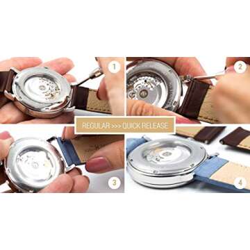 Hirsch Andy Calf Watch Strap - Premium Black Performance Band