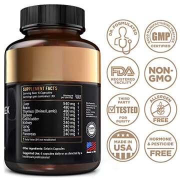 Optimal Carnivore Beef Organ Supplement - Nutrient-Dense Grass Fed Organs for Optimal Health