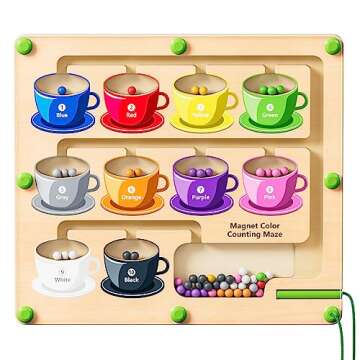 zhiwuzhu Magnetic Alphabet Maze Letter Puzzle,Montessori Fine Motor Skills Toys for Girls Boys,Education Toys for Preschool Learning Activities,Travel Toys Gifts for Toddler