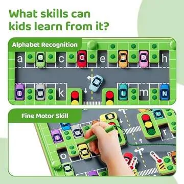 zhiwuzhu Magnetic Alphabet Maze Letter Puzzle,Montessori Fine Motor Skills Toys for Girls Boys,Education Toys for Preschool Learning Activities,Travel Toys Gifts for Toddler