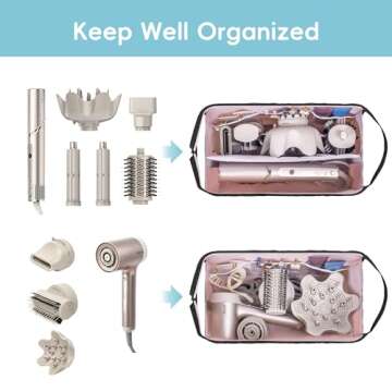 Lexeeco Dyson Air wrap Travel Case for Hair Tools