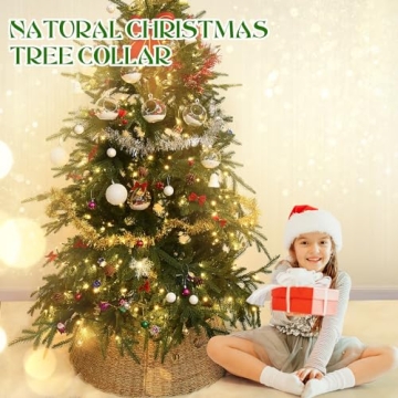 Rocinha Rattan Christmas Tree Collar - Rustic and Adjustable