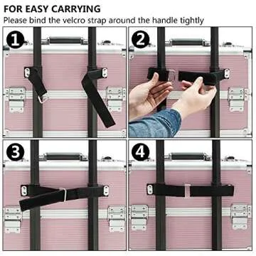 Discover the Mefeir 4 in 1 Rolling Makeup Case for Beauty