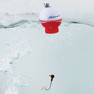 Shakespeare Hide-A-Hook Bobber, 3-Pack, Weighted Fishing Bobbers for Kids, Easy Long-Distance Casting, Weedless Design Prevents Snags, Pre-Rigged for Easy Fishing