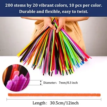 Durable Multi-Color Pipe Cleaners for Creative Crafts