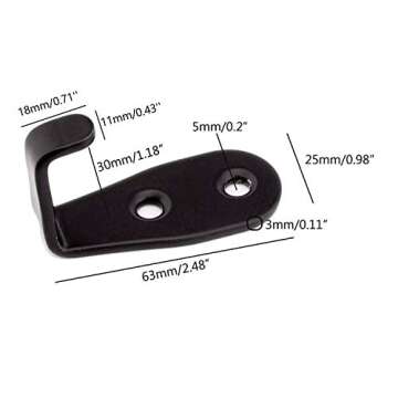 Ulifestar Heavy Duty Wall Hooks,Stainless Steel Screw On Hooks for Hanging Coats Plants Towels Keys ...