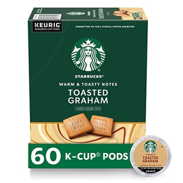 Starbucks Toasted Graham K-Cup Coffee Pods - 60 Count for Keurig