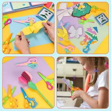 LOVESTOWN Kids Safety Plastic Scissors | Fun & Easy to Use