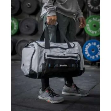 BAGSMART Sports Gym Bag, 37L Travel Duffel Bag Carry-on Bag, Lightweight Weekend Overnight Bag with ...