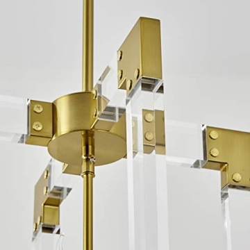 NDZMN Modern Chandelier with Brass Finish for Any Room