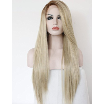 K'ryssma Ombre Blonde Lace Front Wig Stylish Heat Resistant