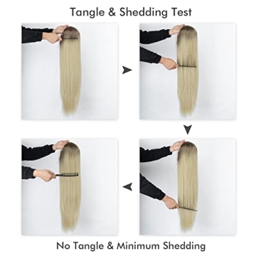 K'ryssma Ombre Blonde Lace Front Wig Stylish Heat Resistant