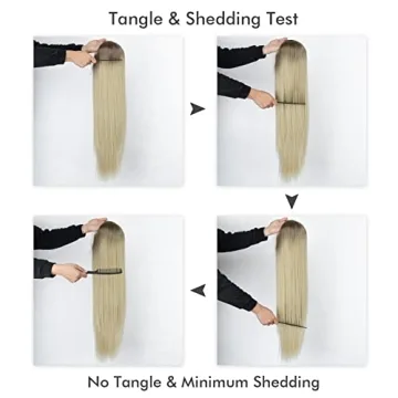 K'ryssma Ombre Blonde Lace Front Wig Stylish Heat Resistant