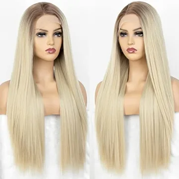 K'ryssma Ombre Blonde Lace Front Wig Stylish Heat Resistant