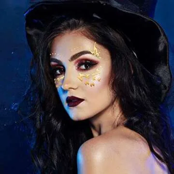 Zonon 20 Sheets Glitter Freckles Temporary Face Tattoos