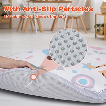 Lupantte 7 in 1 Baby Play Gym Mat with Toys & Pillow