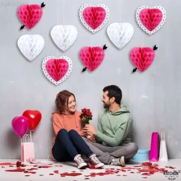 KatchOn Valentine's Day Decorations - Reusable Heart Decor