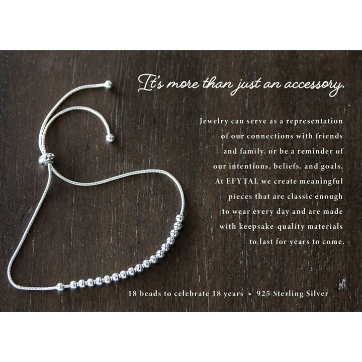 Sterling Silver 18th Birthday Gift Bracelet for Girls