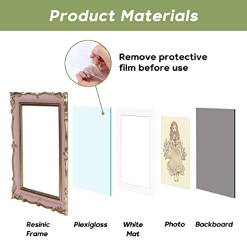 Elegant PHAREGE 5x7 Vintage Picture Frame for All Occasions