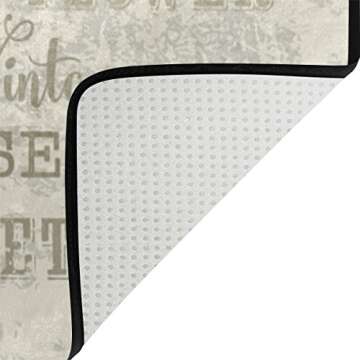 ALAZA Flower Garland Shabby Chic Floral Area Rug Rugs for Living Room Bedroom 3'x2'