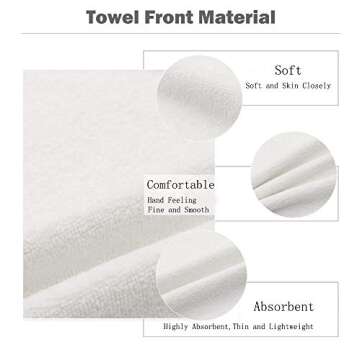 oFloral Hand Towels - Cotton Washcloths with Vibrant Designs