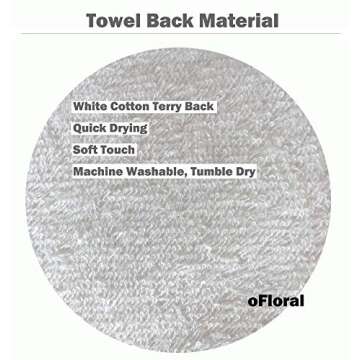 oFloral Hand Towels - Cotton Washcloths with Vibrant Designs