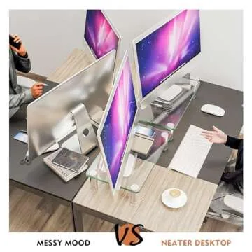 Adjustable Computer Monitor Riser – Perfect for Home Office