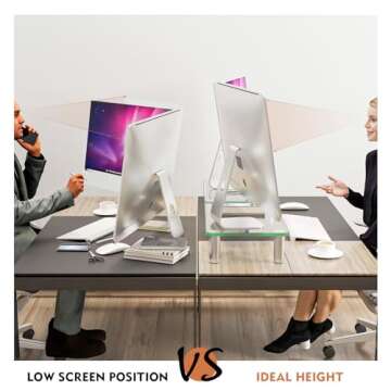 Adjustable Computer Monitor Riser – Perfect for Home Office