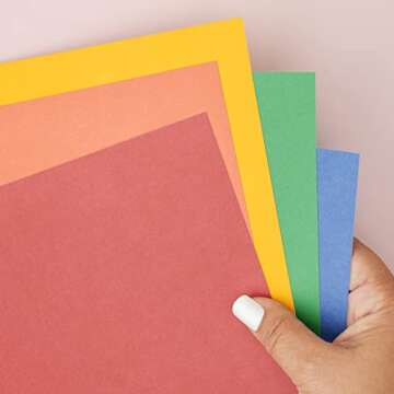 Smooth Cardstock Paper Pad in Primary Colors - 12 x 12