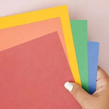 Smooth Cardstock Paper Pad in Primary Colors - 12 x 12