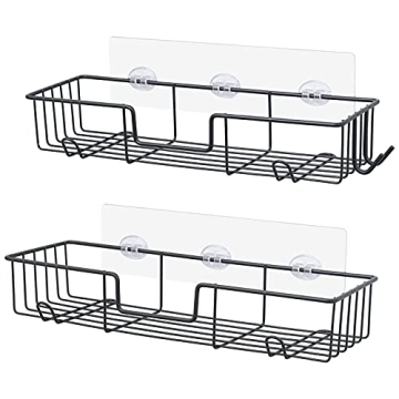 AmazerBath No-Drill Shower Shelf Rustproof Stainless Steel 2 Pack