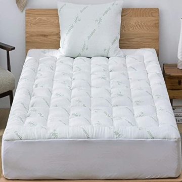 Bamboo Viscose Mattress Topper for Cooling & Back Pain Relief