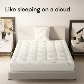 Bamboo Viscose Mattress Topper for Cooling & Back Pain Relief