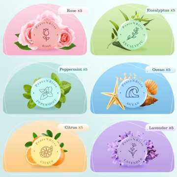 PeaceNBliss 30 Pack Shower Steamers, Shower Bath Bombs with Natural Fragrance - Mother's Day Present...