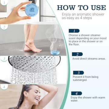 PeaceNBliss 30 Pack Shower Steamers, Shower Bath Bombs with Natural Fragrance - Mother's Day Presents – Self-Care Presents for Women and Men, Relaxation Birthday Presents