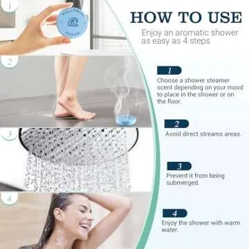 PeaceNBliss 30 Pack Shower Steamers, Shower Bath Bombs with Natural Fragrance - Mother's Day Presents – Self-Care Presents for Women and Men, Relaxation Birthday Presents