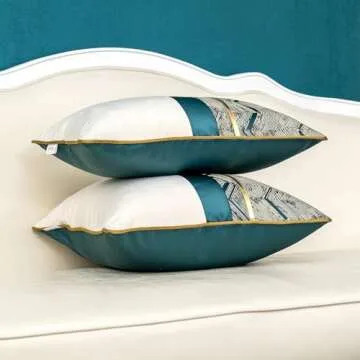 Alerfa Geometric Striped Gold Velvet Cushion Cover 20x20