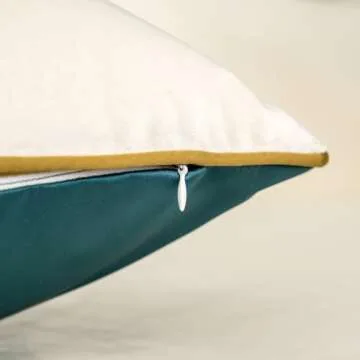 Alerfa Geometric Striped Gold Velvet Cushion Cover 20x20